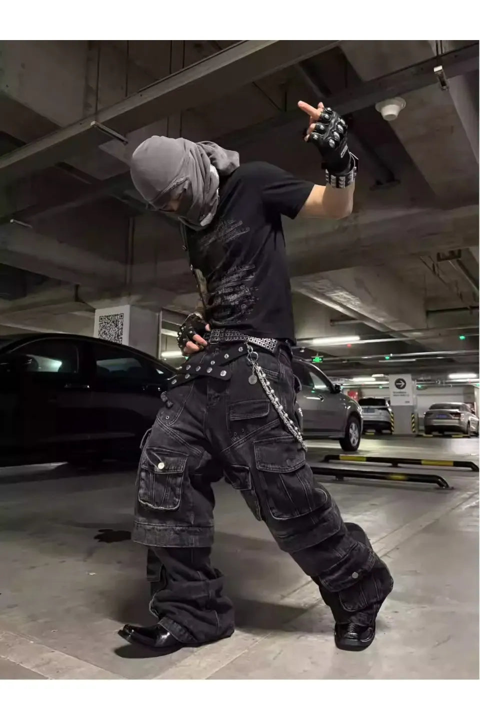 Dark Sheer Snowflake Slightly T-Shirt