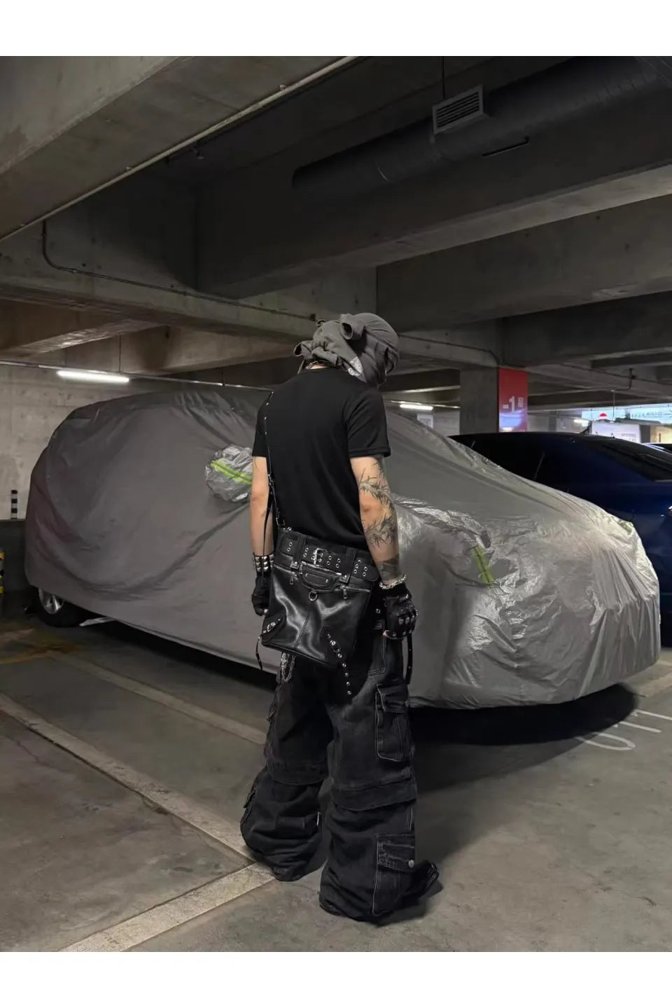 Dark Sheer Snowflake Slightly T-Shirt