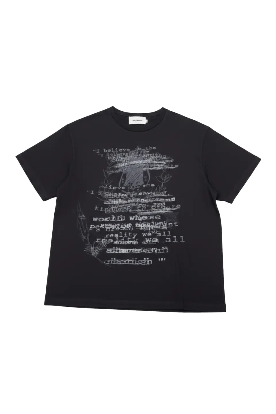 Dark Sheer Snowflake Slightly T-Shirt