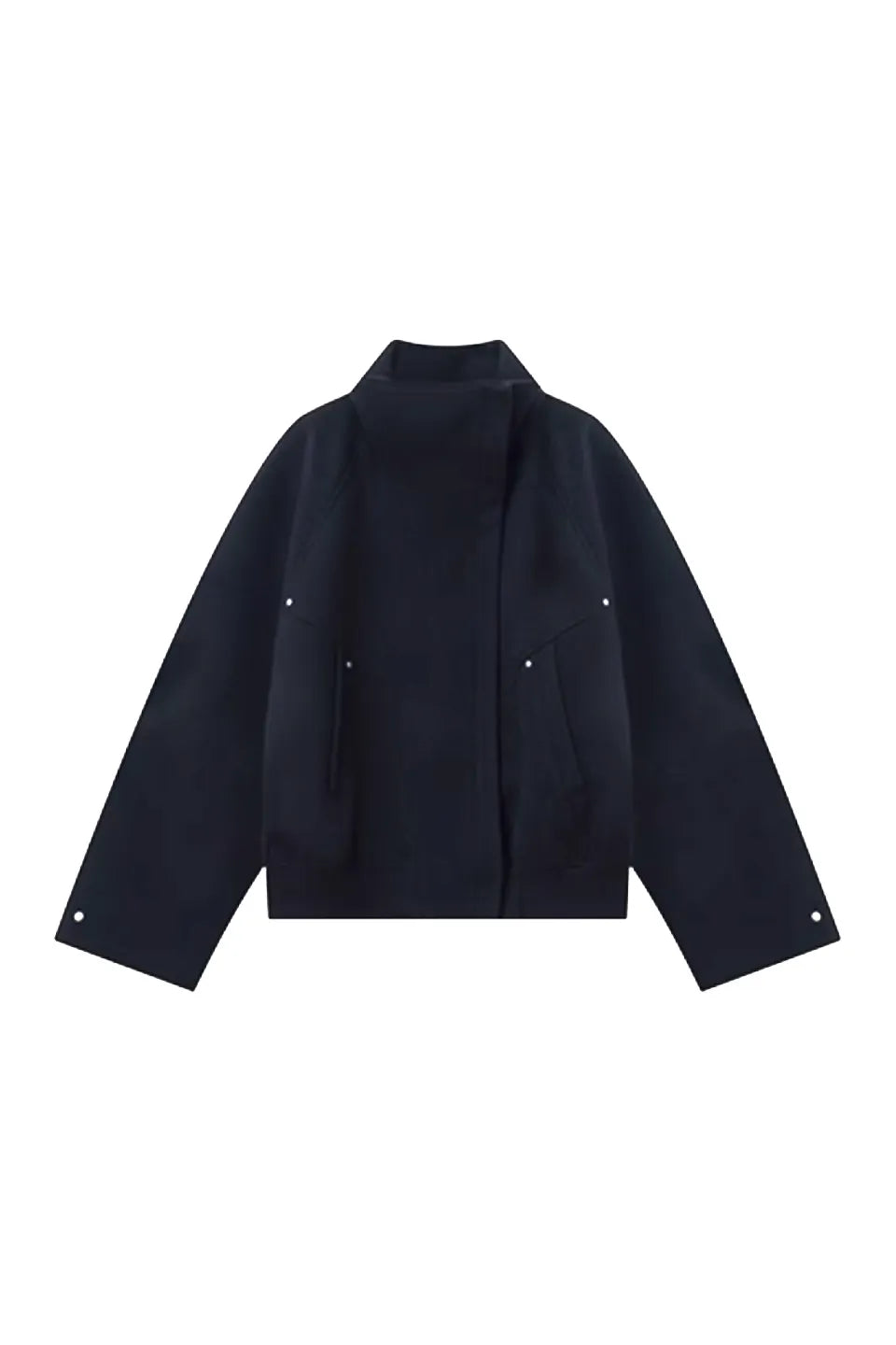 Deconstruct Slant Wool Coat