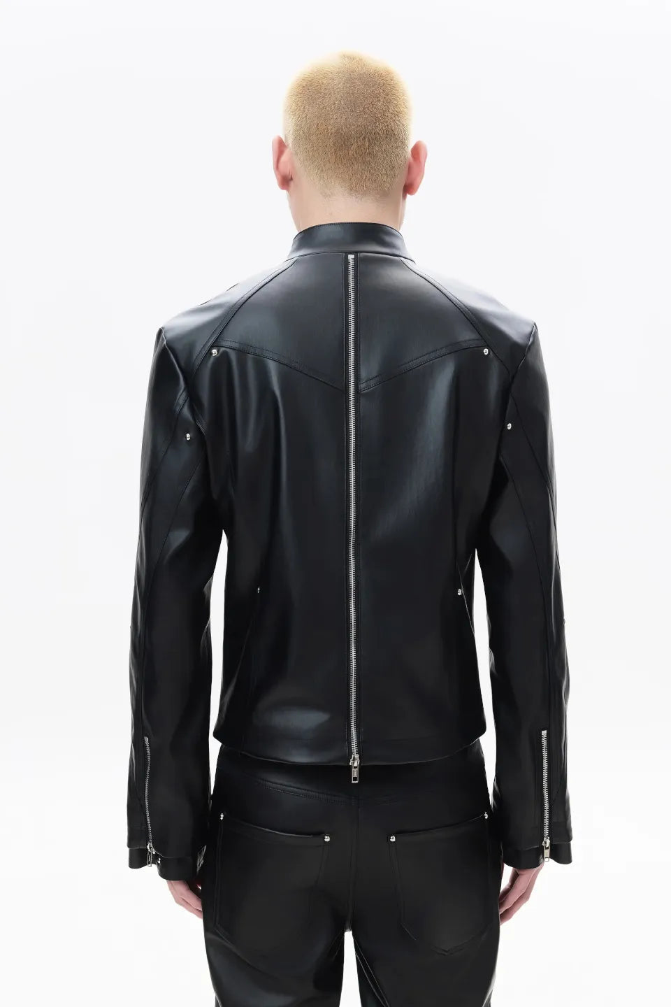 Deconstruct Zip Biker Jacket