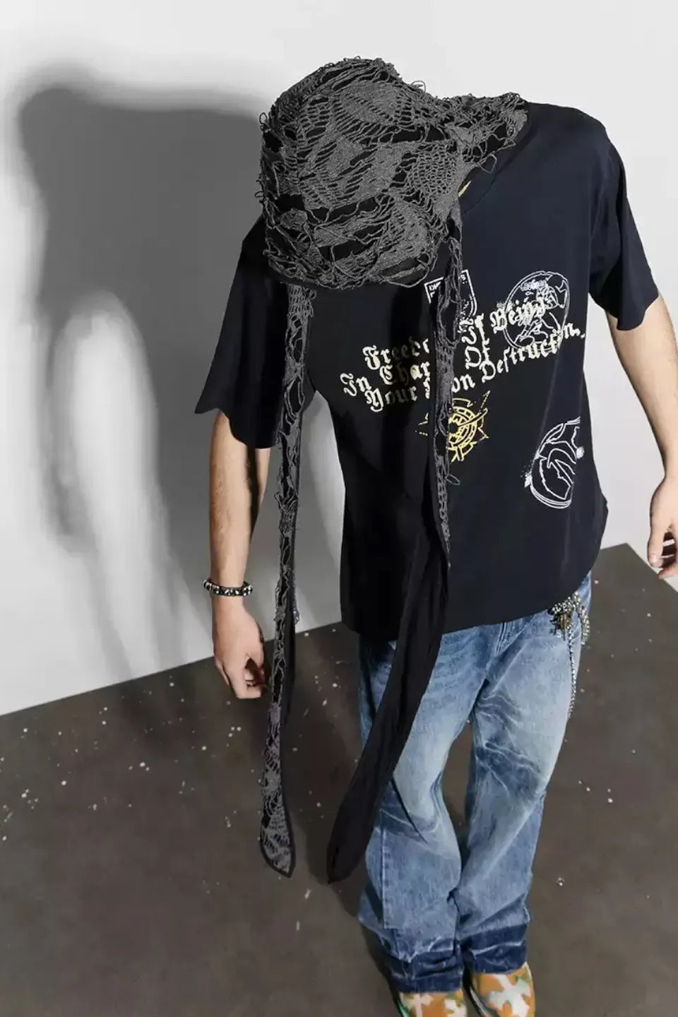 Destroyed Long Tail Rabbit Durag
