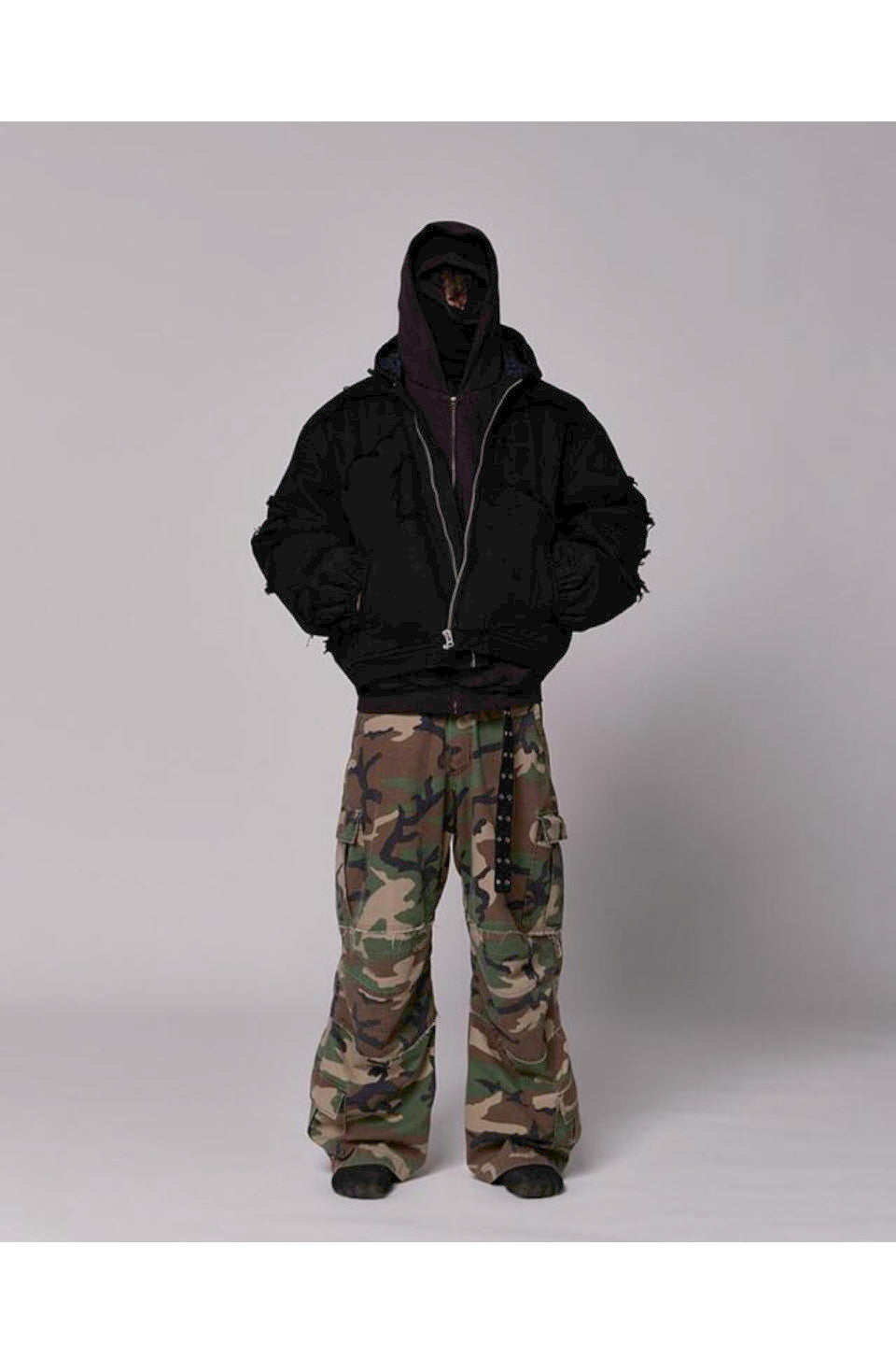 Destroyed Volume Bomber Jacket