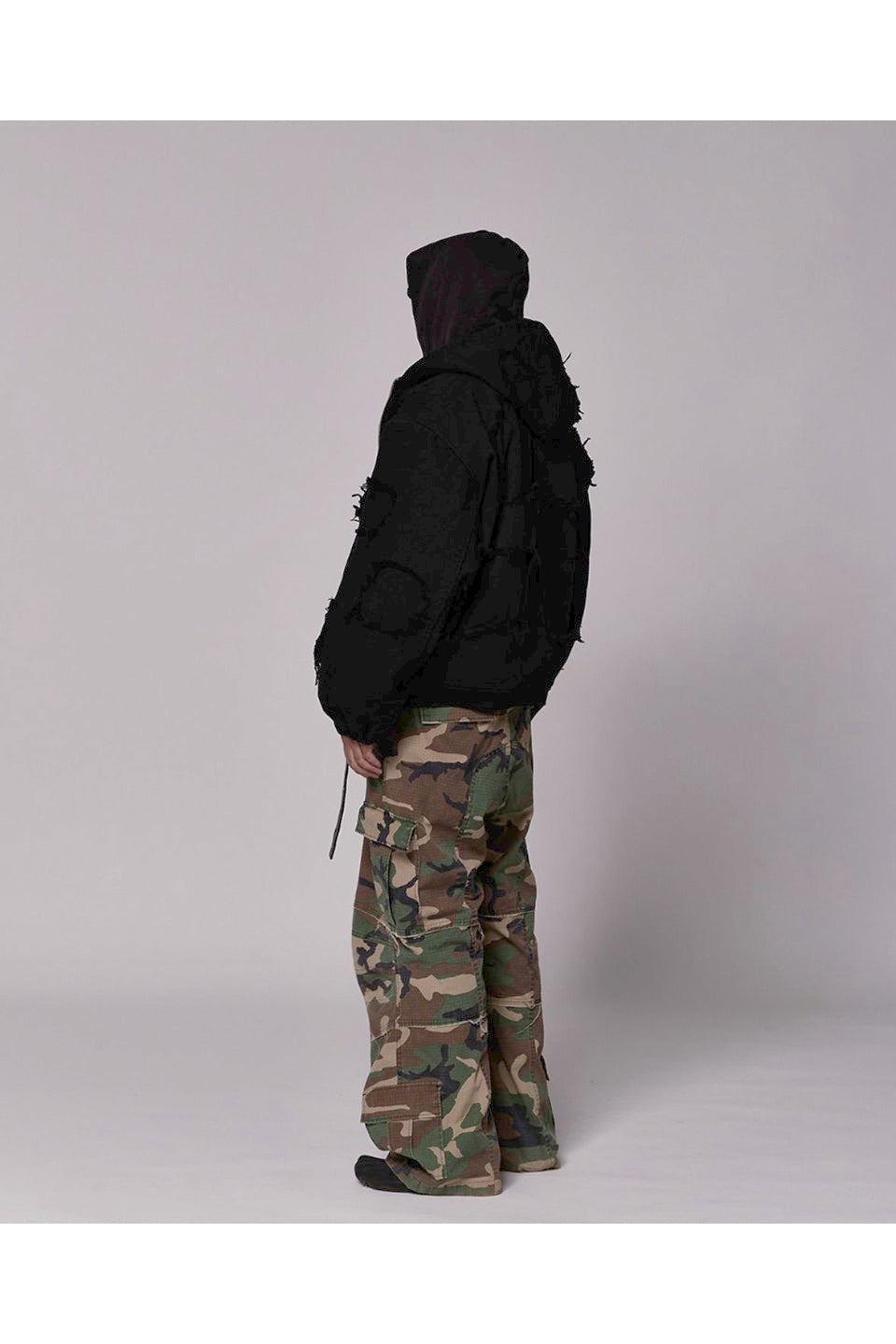 Destroyed Volume Bomber Jacket