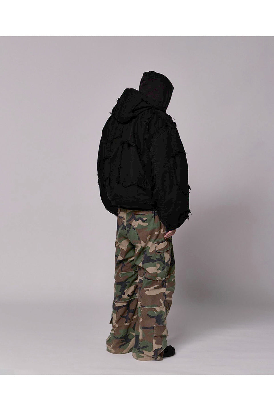 Destroyed Volume Bomber Jacket
