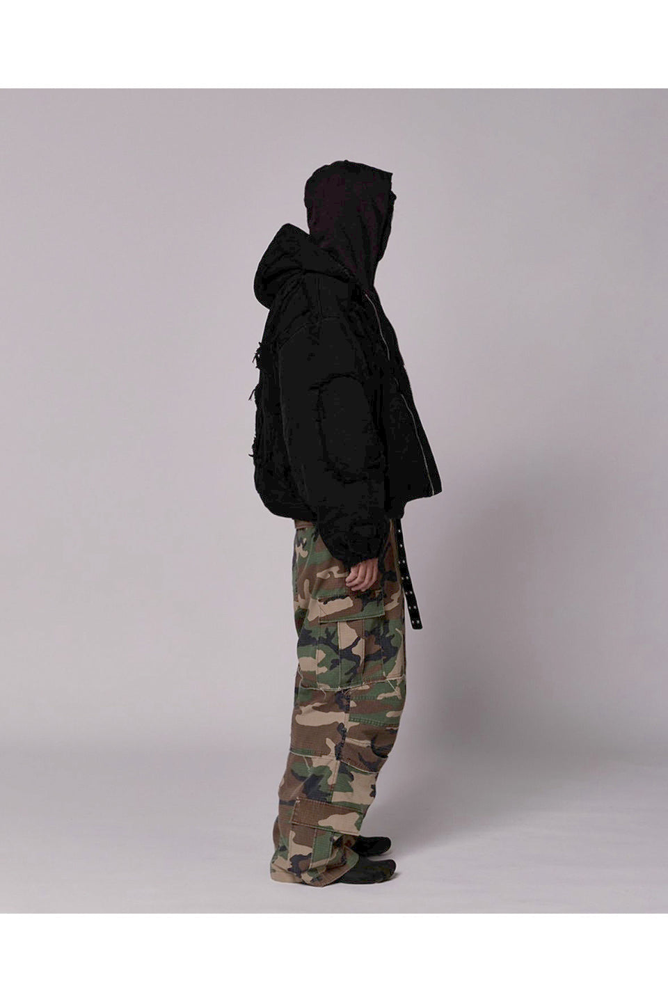 Destroyed Volume Bomber Jacket