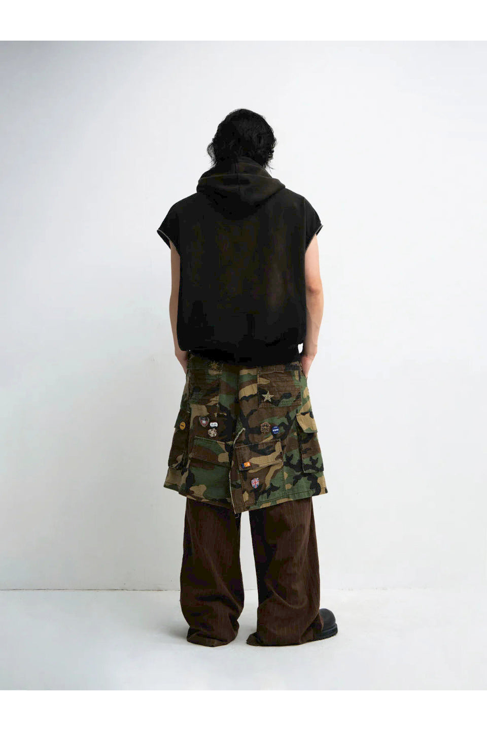 Detachable Embroidered Hoodie