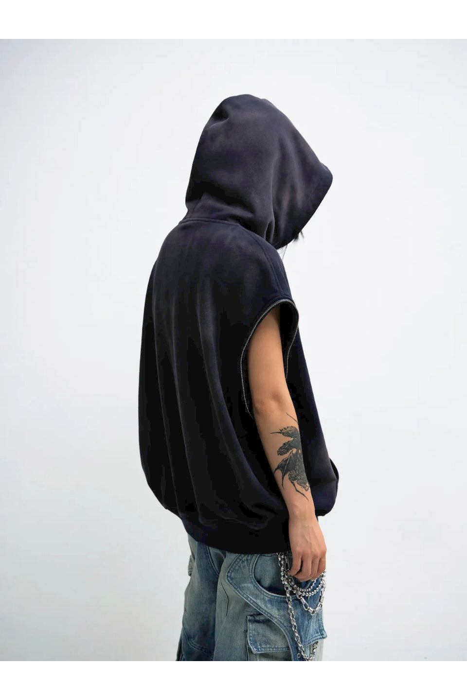 Detachable Embroidered Hoodie