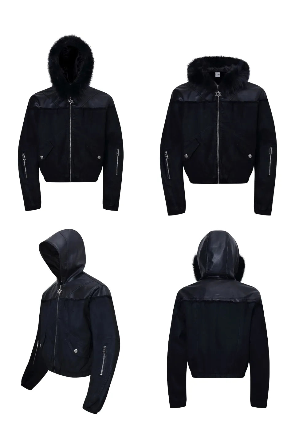 Detachable Fur Hybrid Jacket