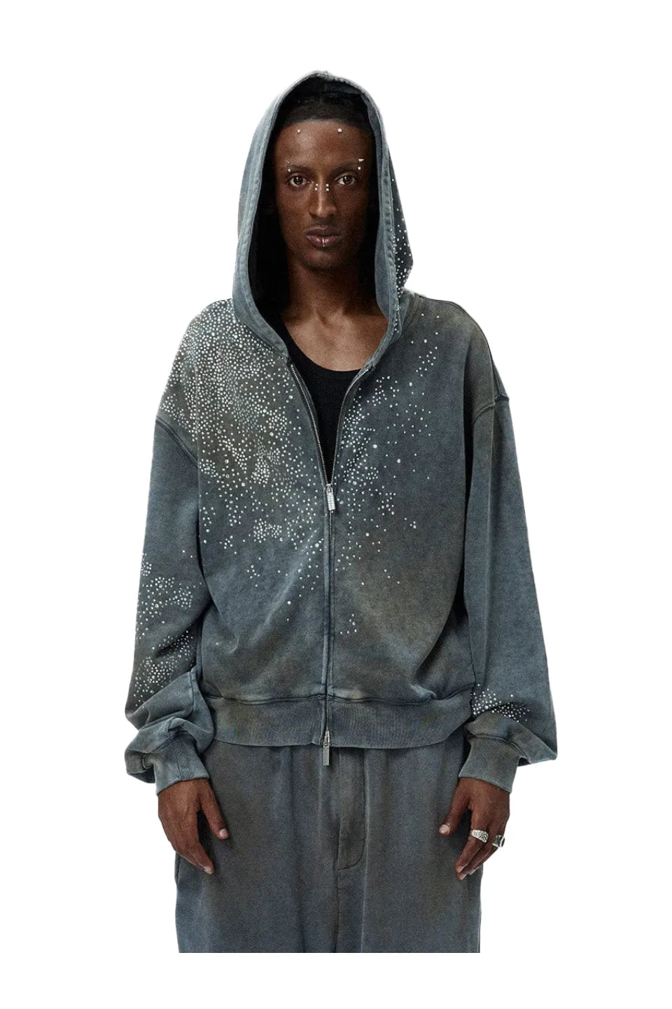 DND4DES ディーエヌディーフォーデス|Diamond Distressed Zip Up DND4DES ディーエヌディーフォーデス|Diamond Distressed Zip Up