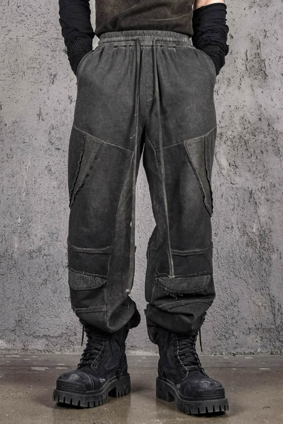 Distressed Demon Clad Deconstructed Pants
