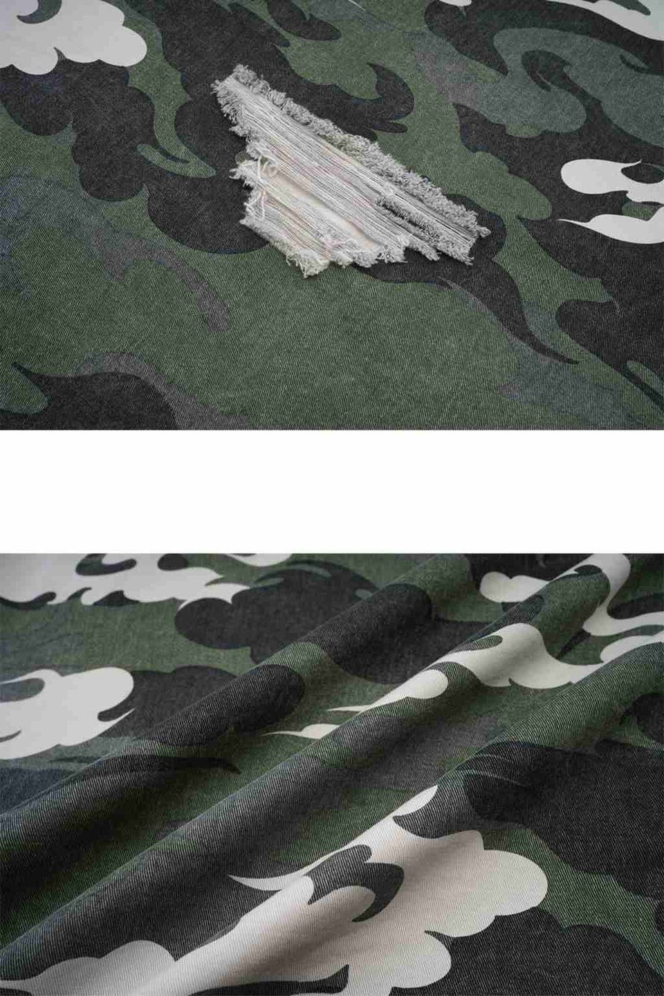 Distressed Kemuri Camo Shirt