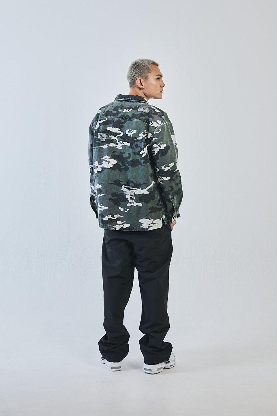 Distressed Kemuri Camo Shirt