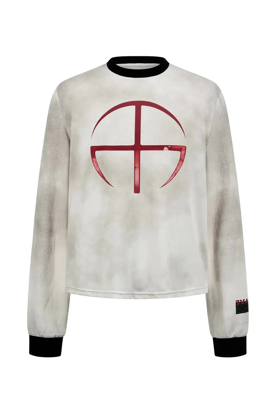 Distressed Print Long Sleeve Tee