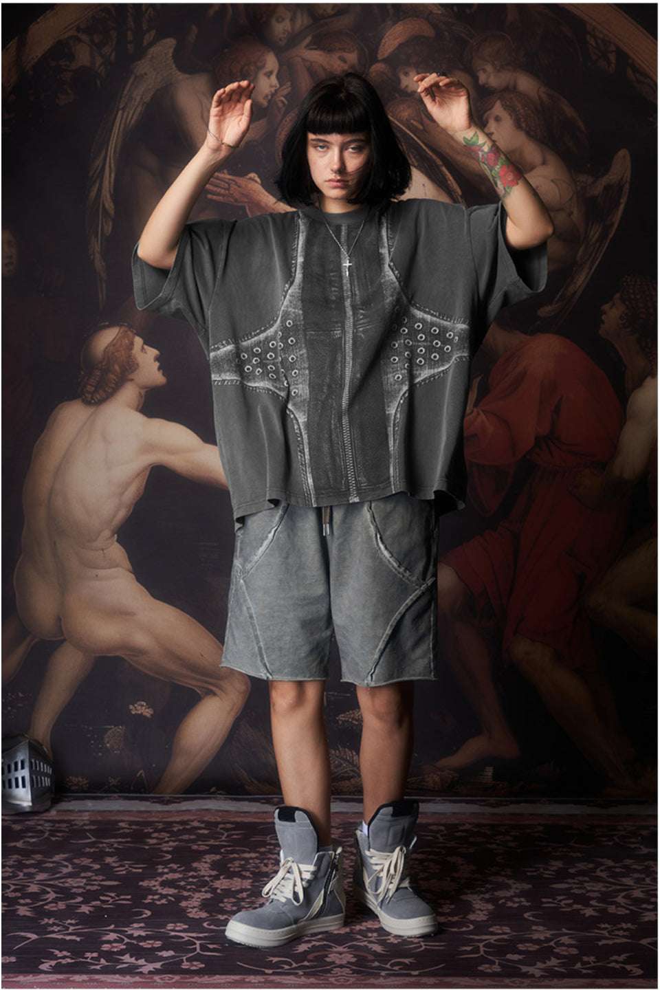 Distressed Vintage Washed Shorts