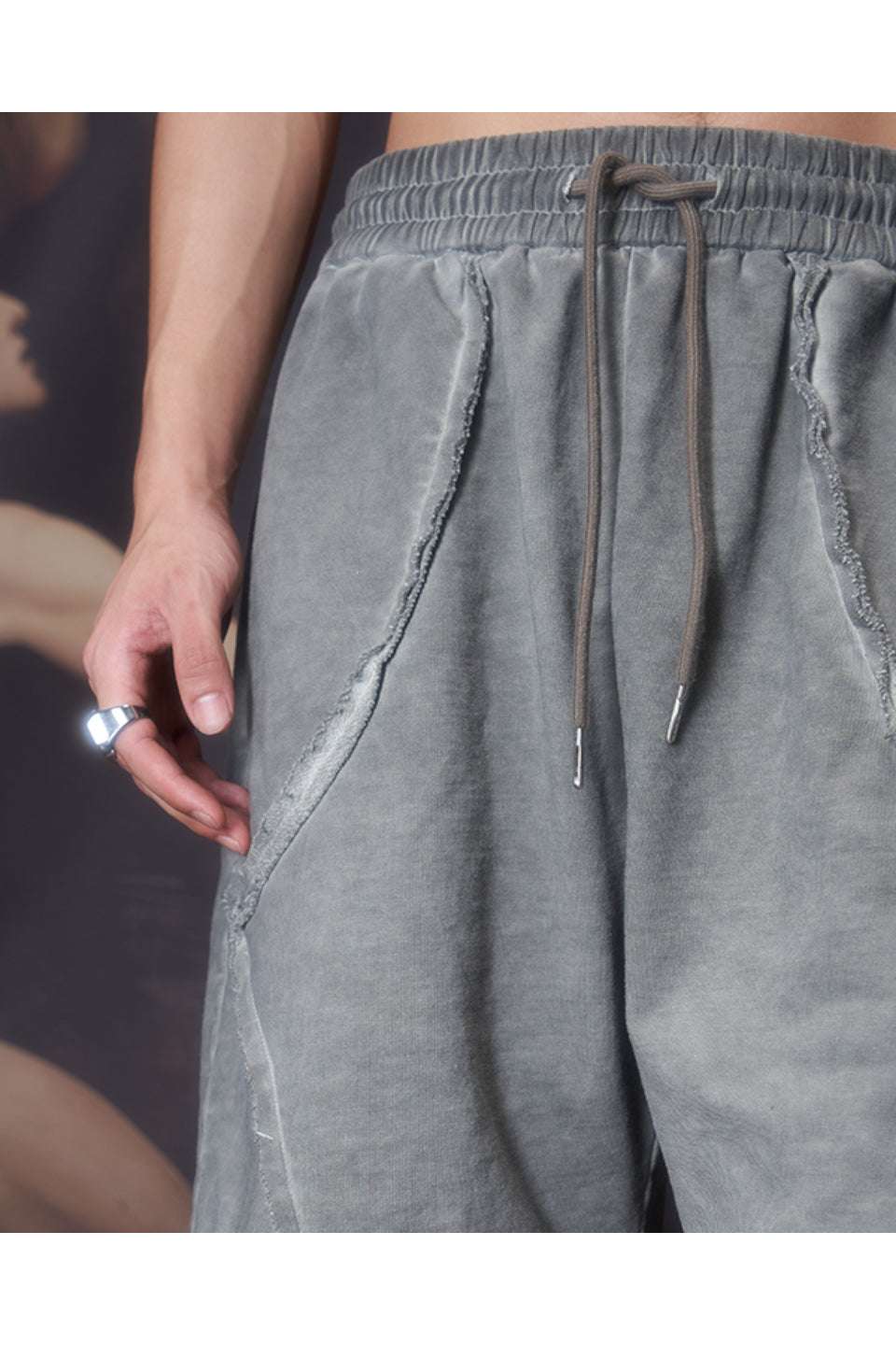 Distressed Vintage Washed Shorts