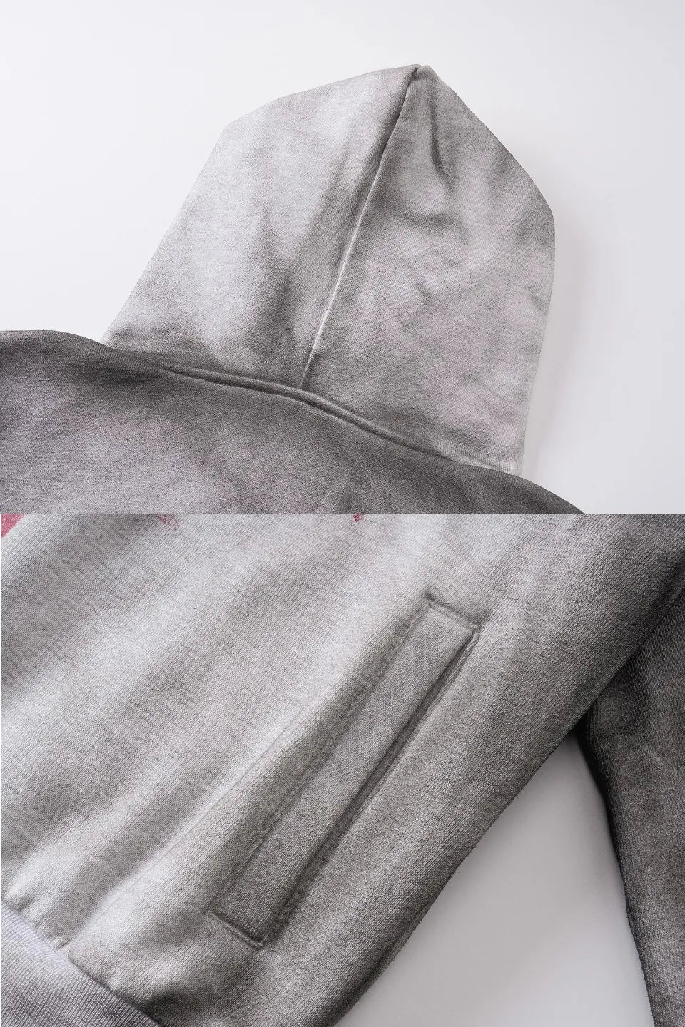 Distressed Slogan Hoodie