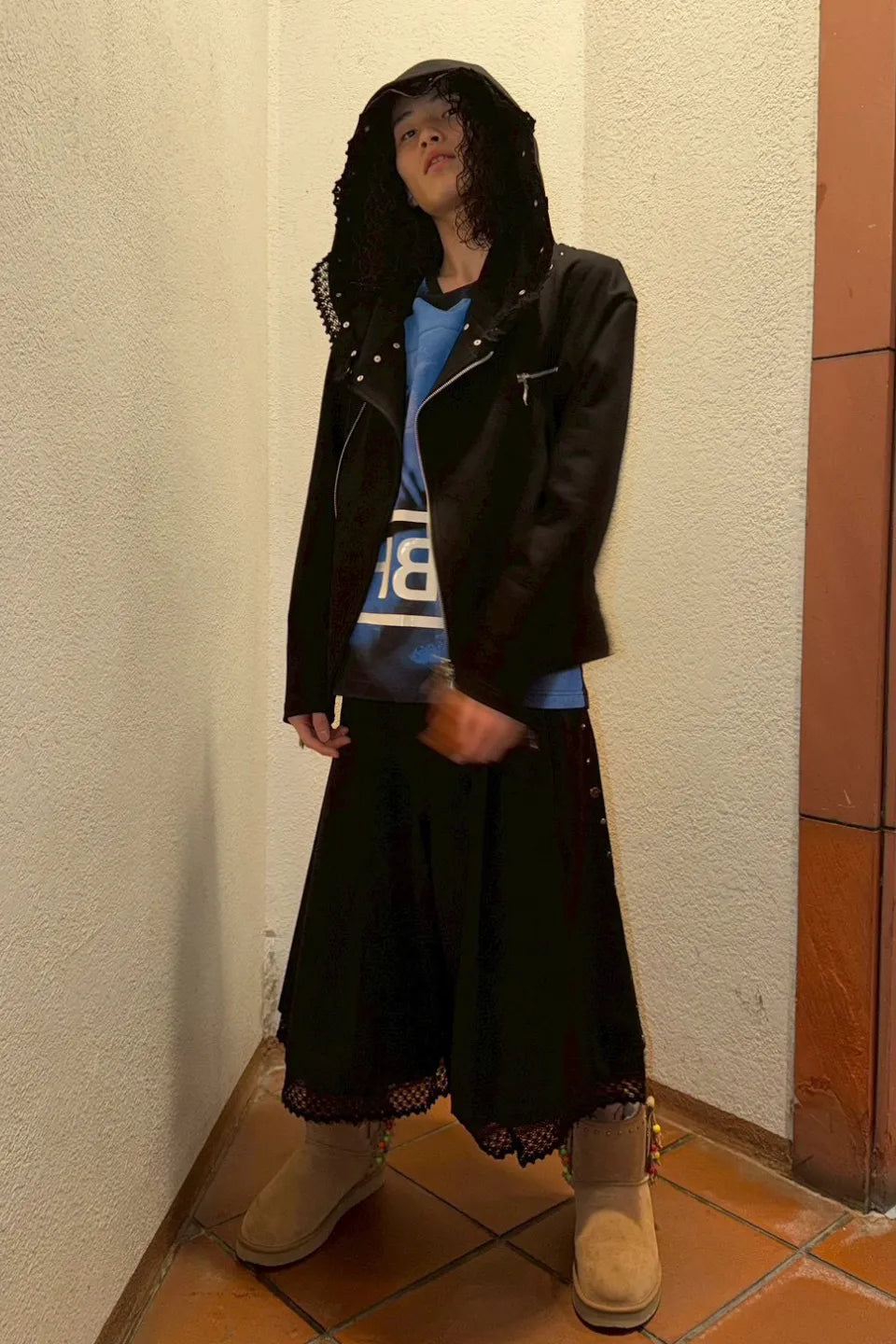 Double Belt Studs Shorts