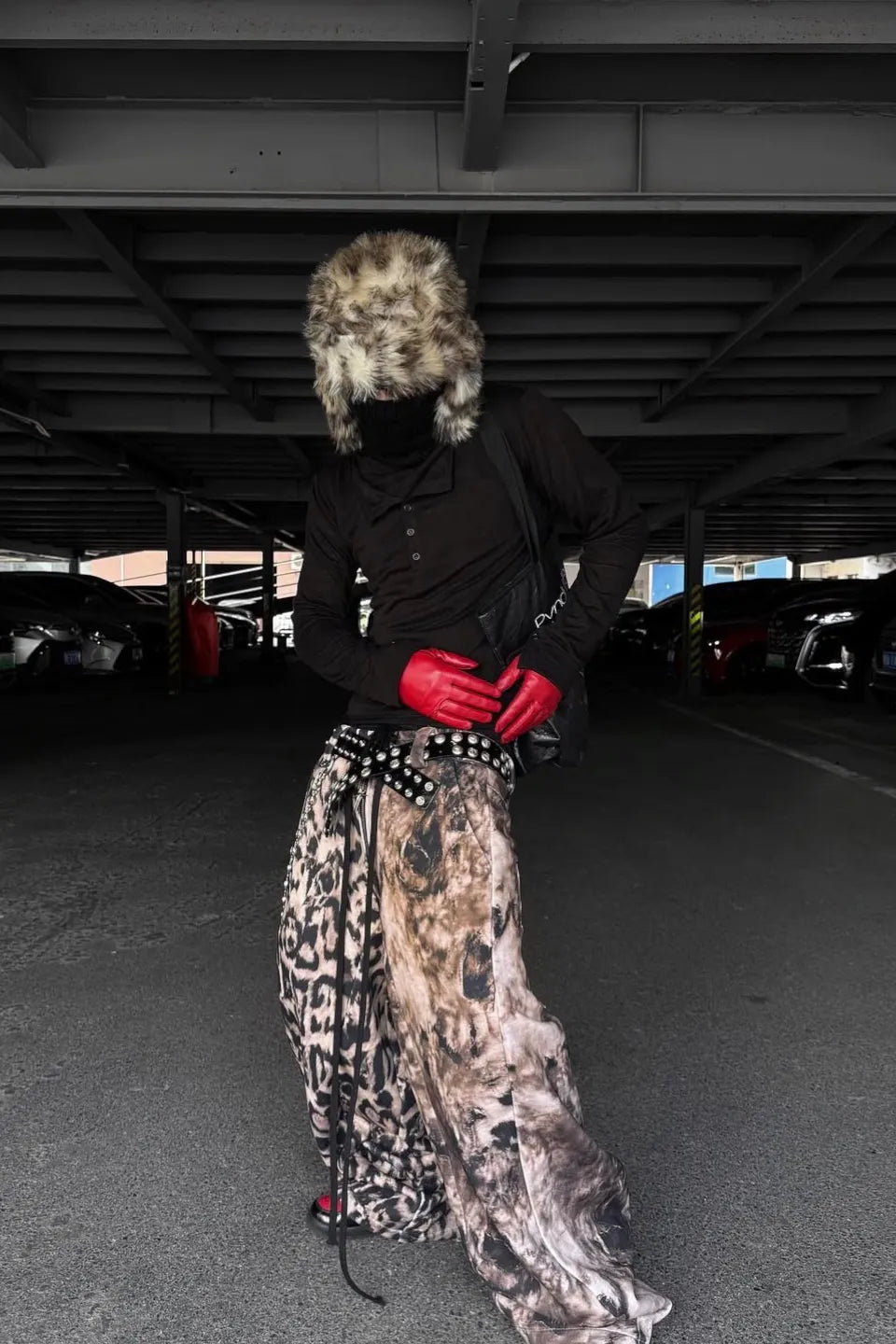 Double Collar Cross Webbing Tee