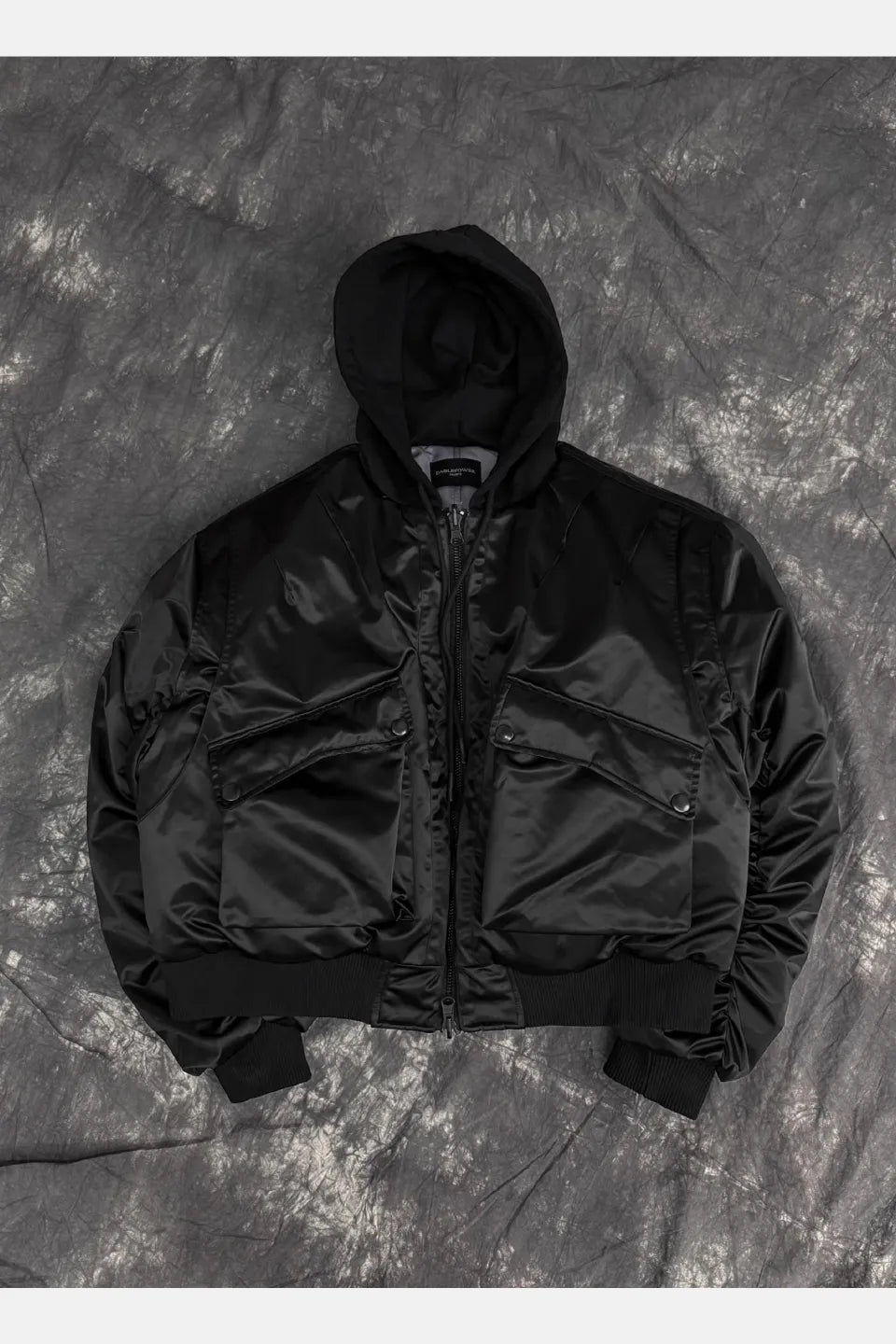 Double Evil 3M Thinsulate Double Side Hooded Bomber Cotton Jacket