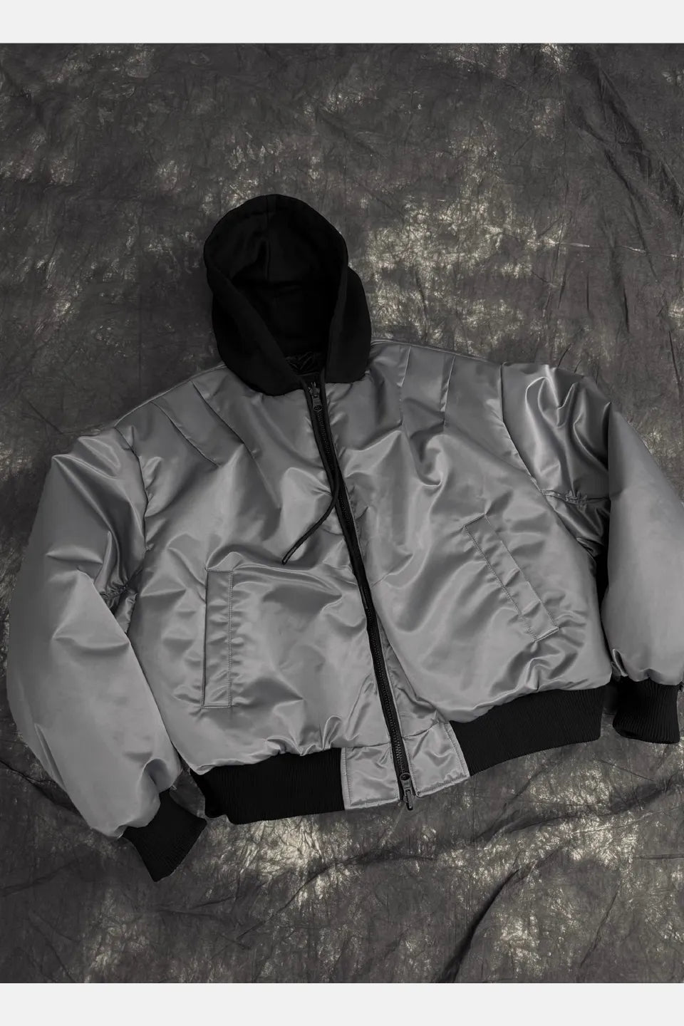 Double Evil 3M Thinsulate Double Side Hooded Bomber Cotton Jacket