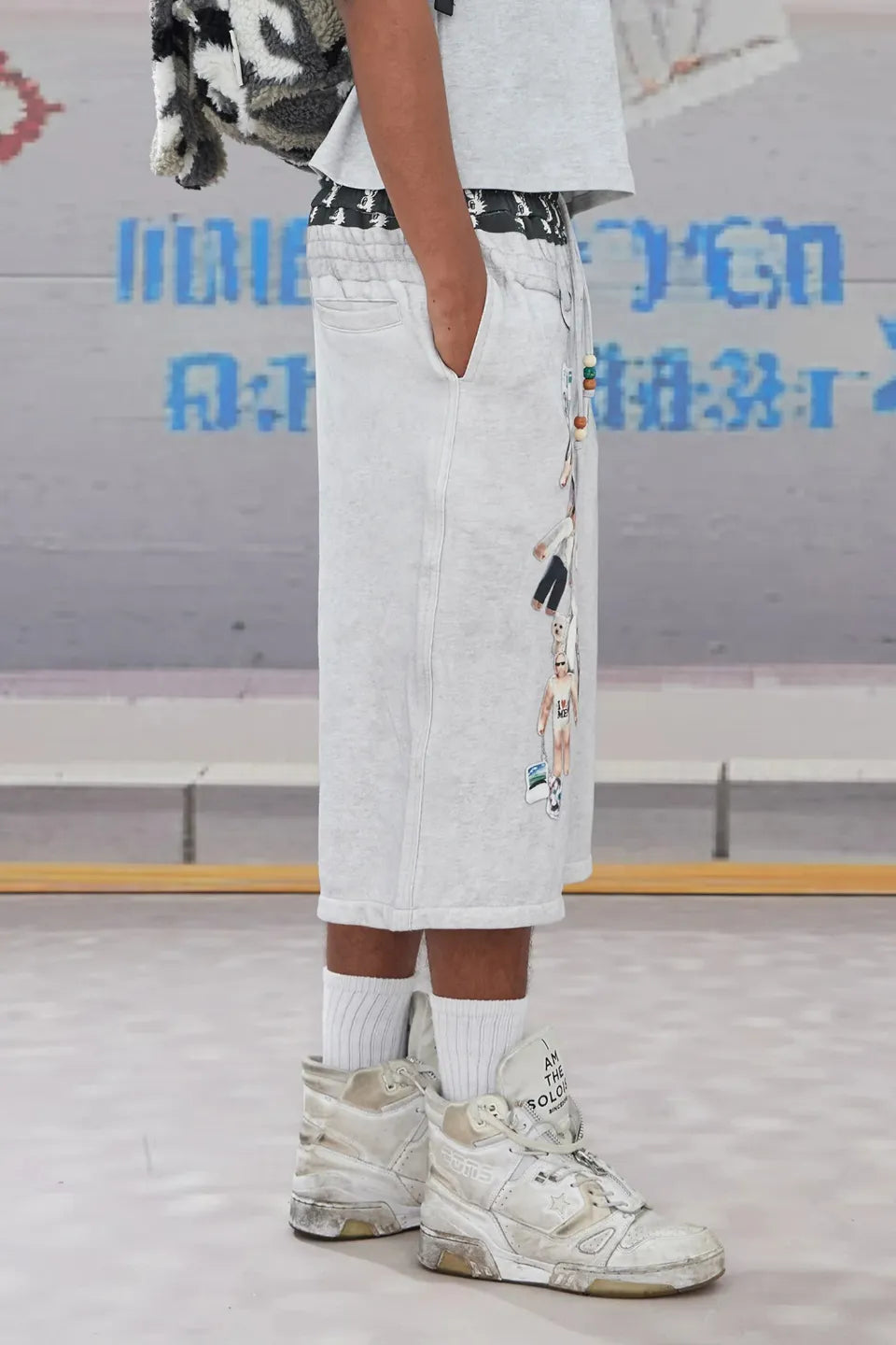 Double Waist Doll Sweat Shorts