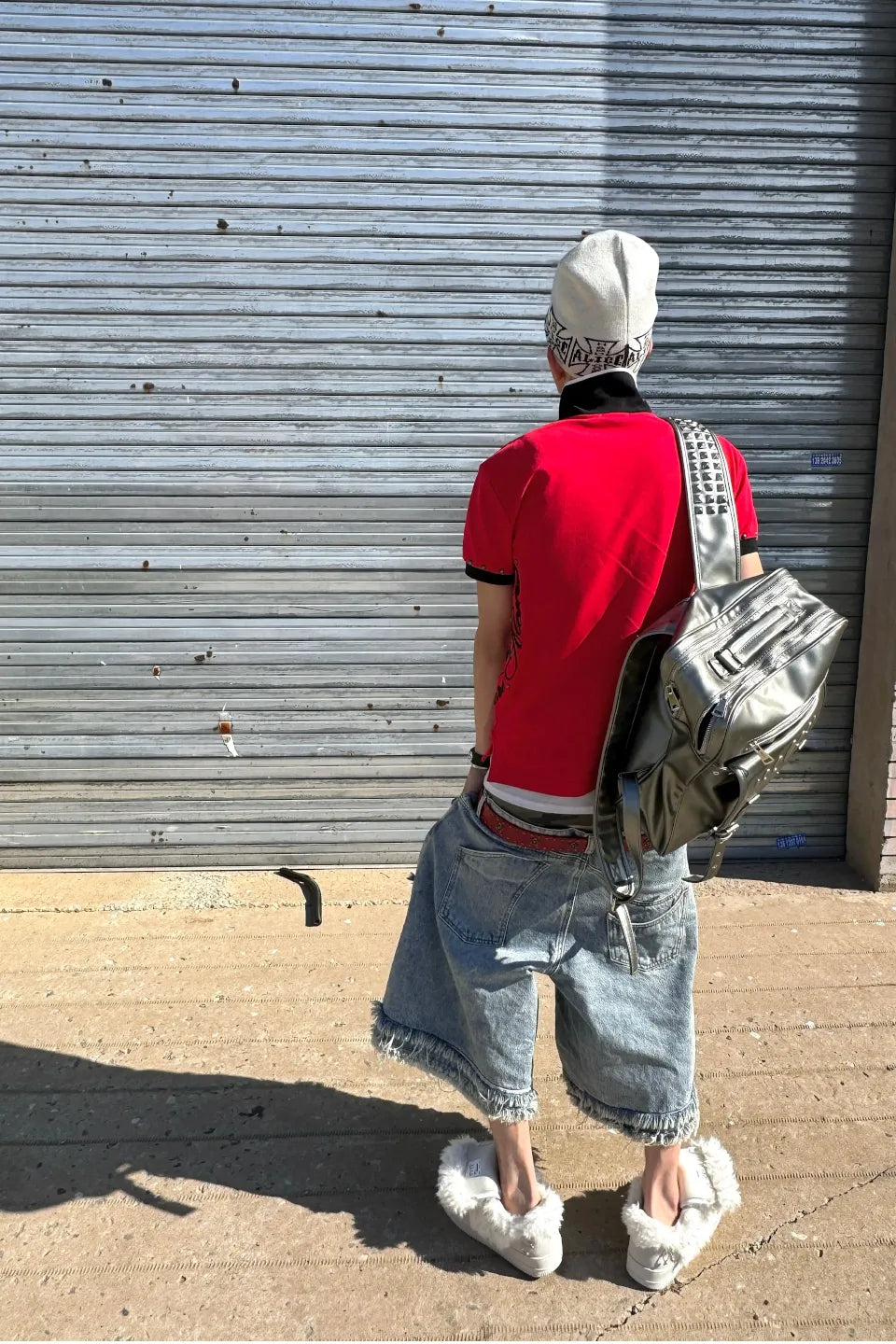 Double Waistband Extreme Distressed Shorts