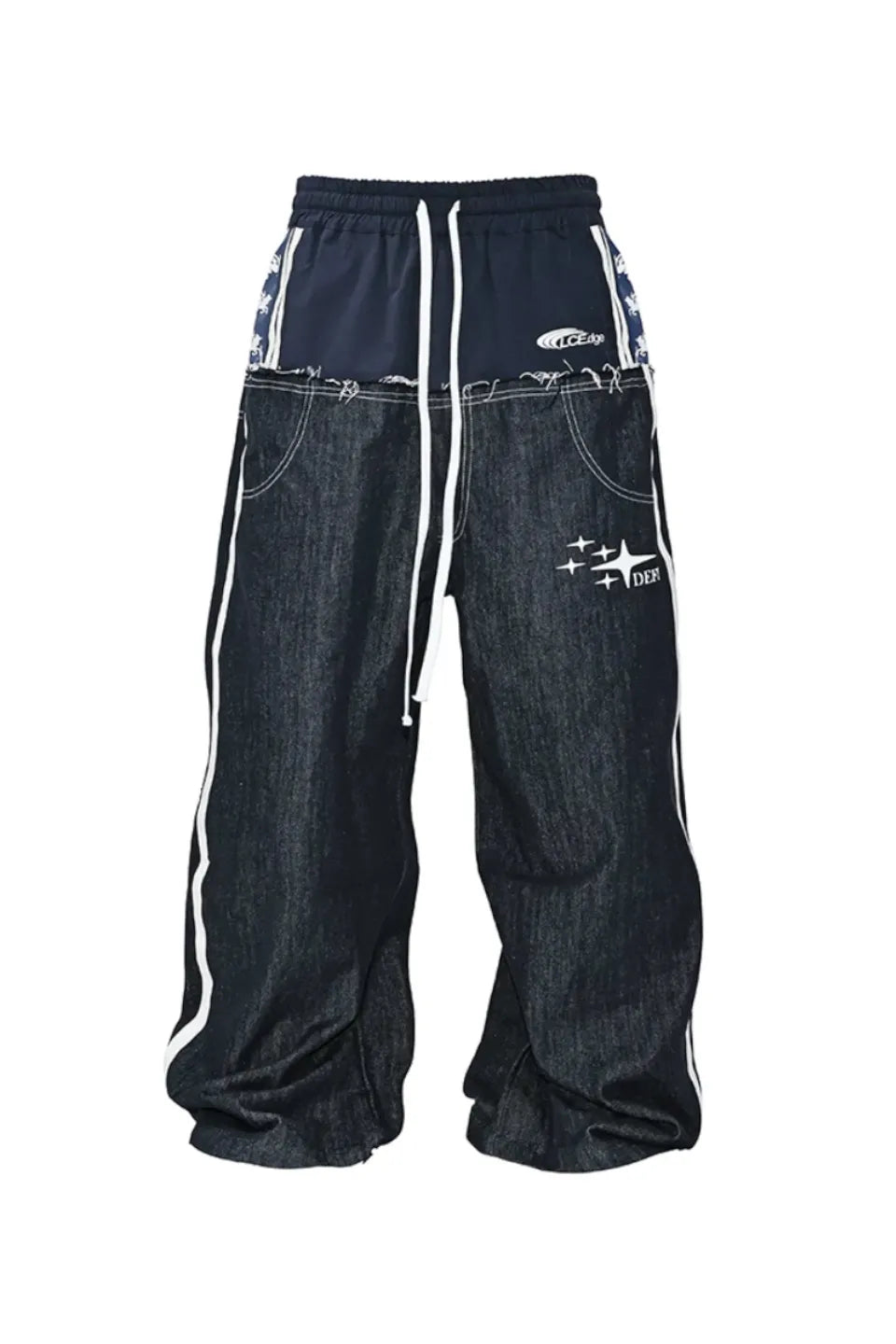 LoseControlEdge | Double Waistband Stripe Rigid Denim ダブル