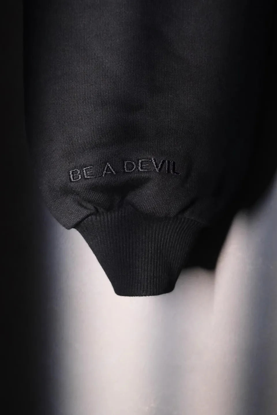Embroidered Slogan Mask Oversized Hoodie