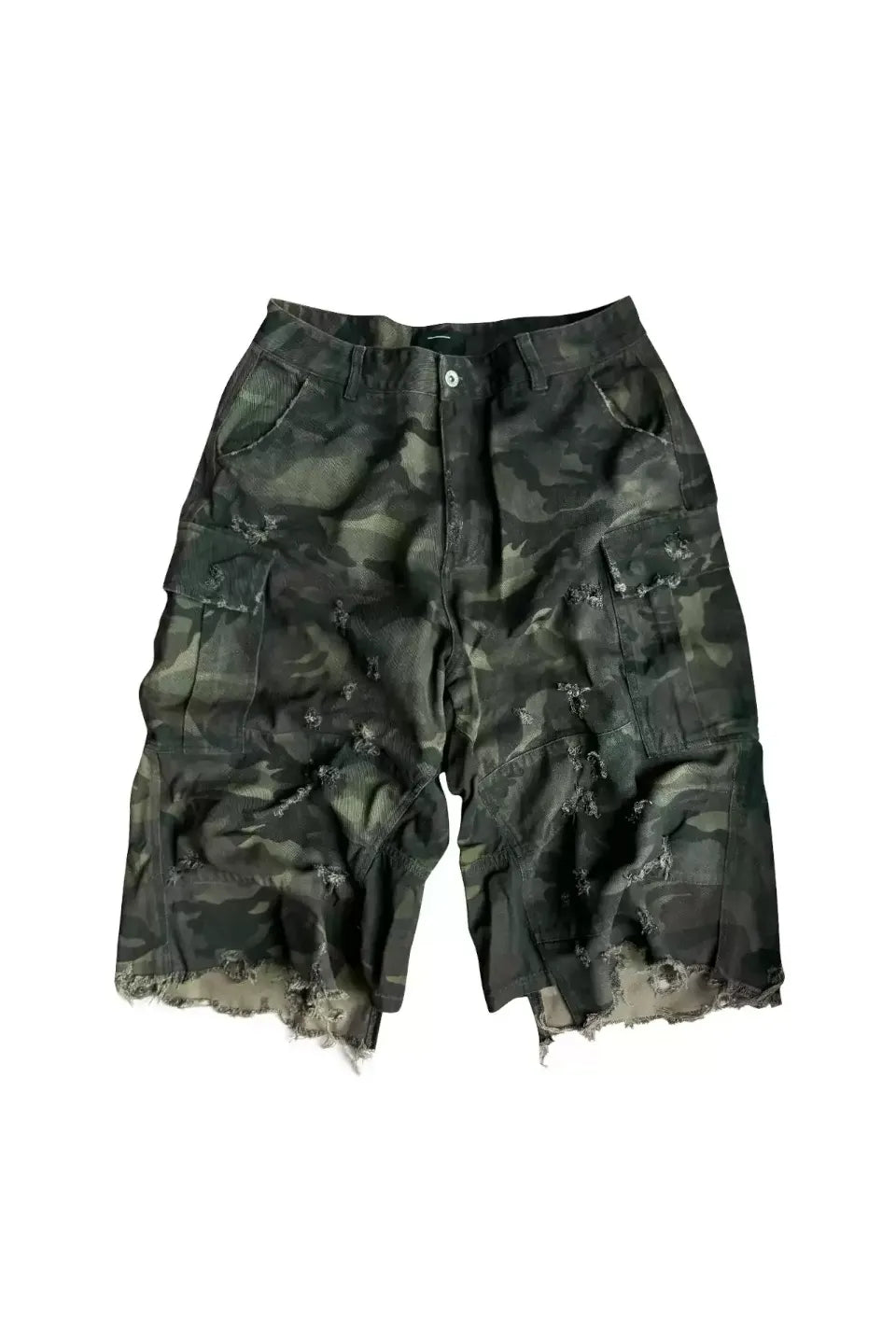 CINDER VEIN | Enzyme Washed Camo Patchwork Shorts カモショーツ CINDER VEIN | Enzyme Washed Camo Patchwork Shorts カモショーツ