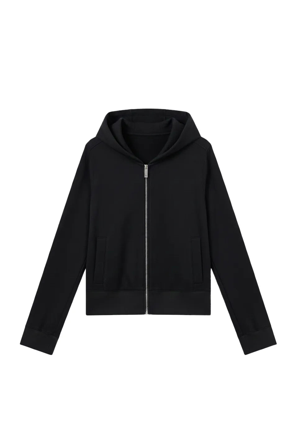 FRKM SCD 変形ジップパーカー 黒 FRKM SCD エフアールケーエムエスシーディー｜Fitted Hooded Cropped