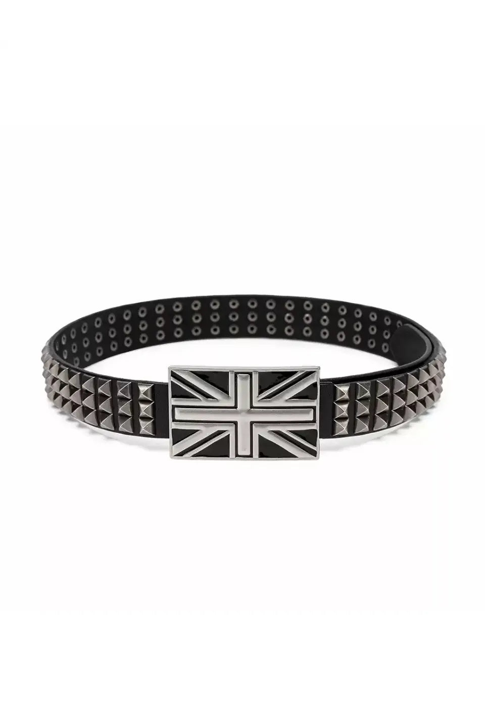 REBEL WAVE | Flag Metal Studded Cowhide Belt バックルベルト