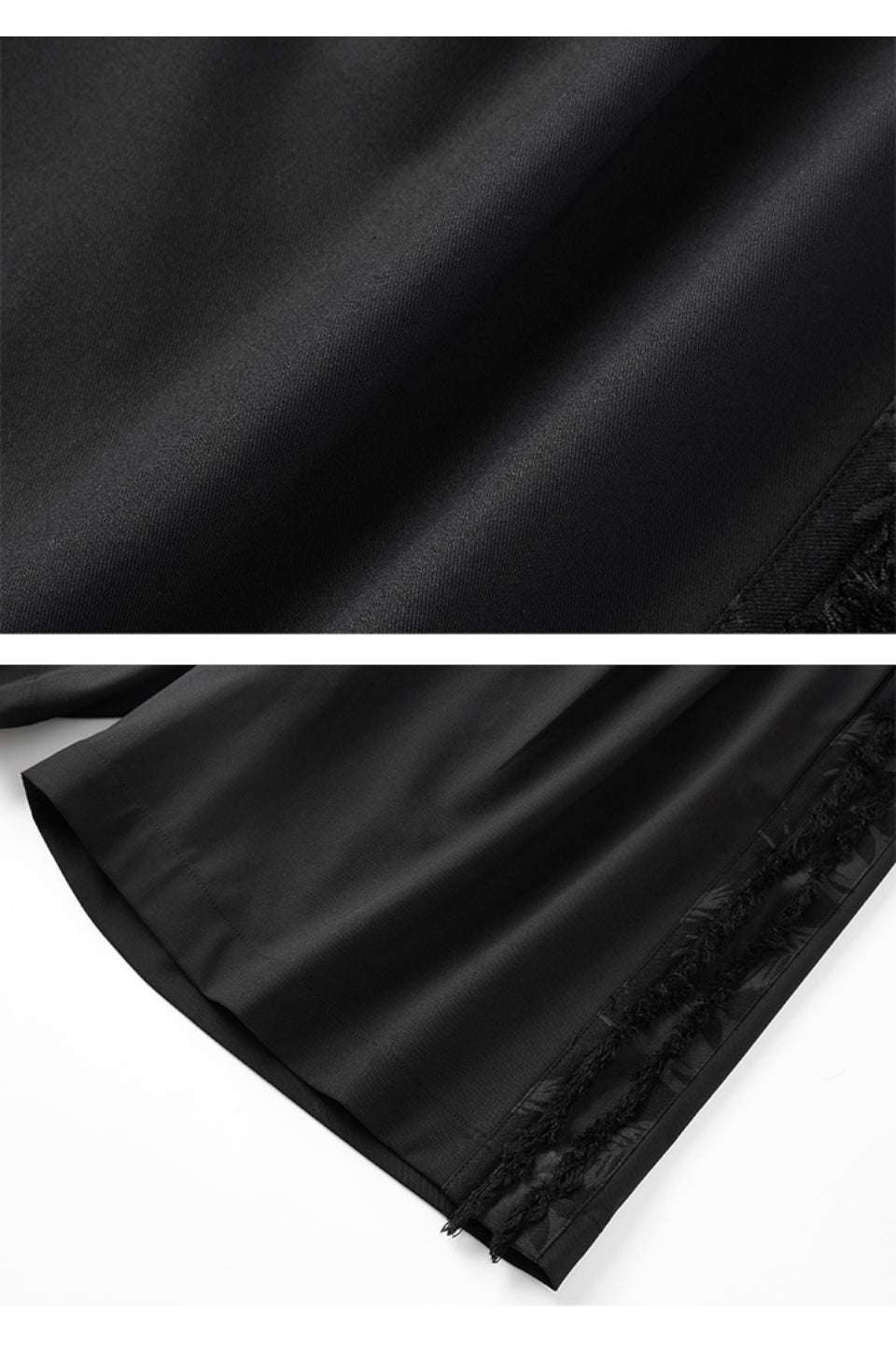 Fringe Trimmed A Line Blazer Shorts