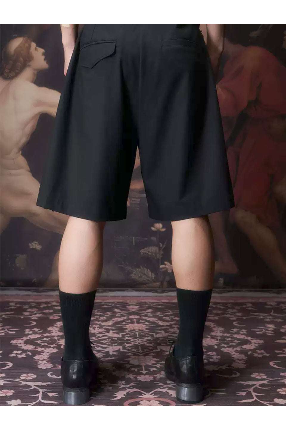 Fringe Trimmed A Line Blazer Shorts