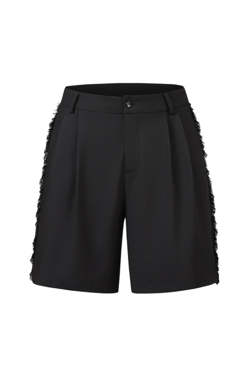 Fringe Trimmed A Line Blazer Shorts