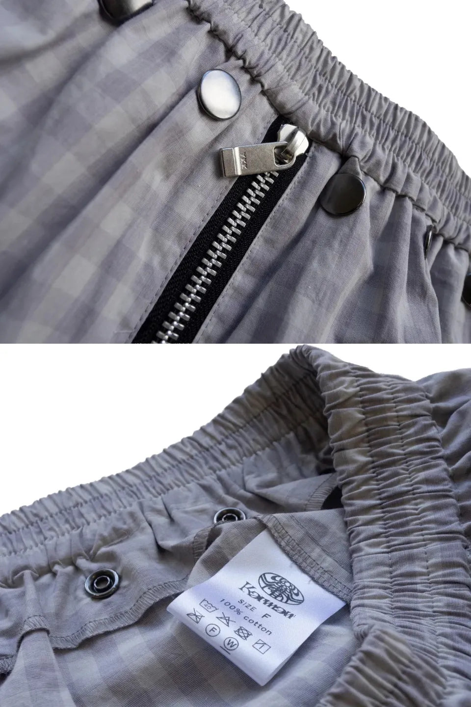 Front Zip Studded Trunks