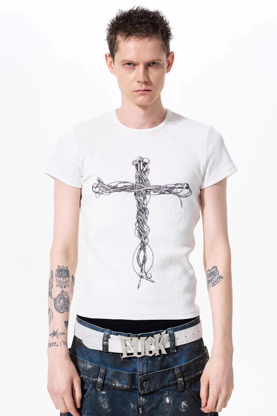 FOURTH3EX | Graphic Cross Headphone SS Tee Tシャツ