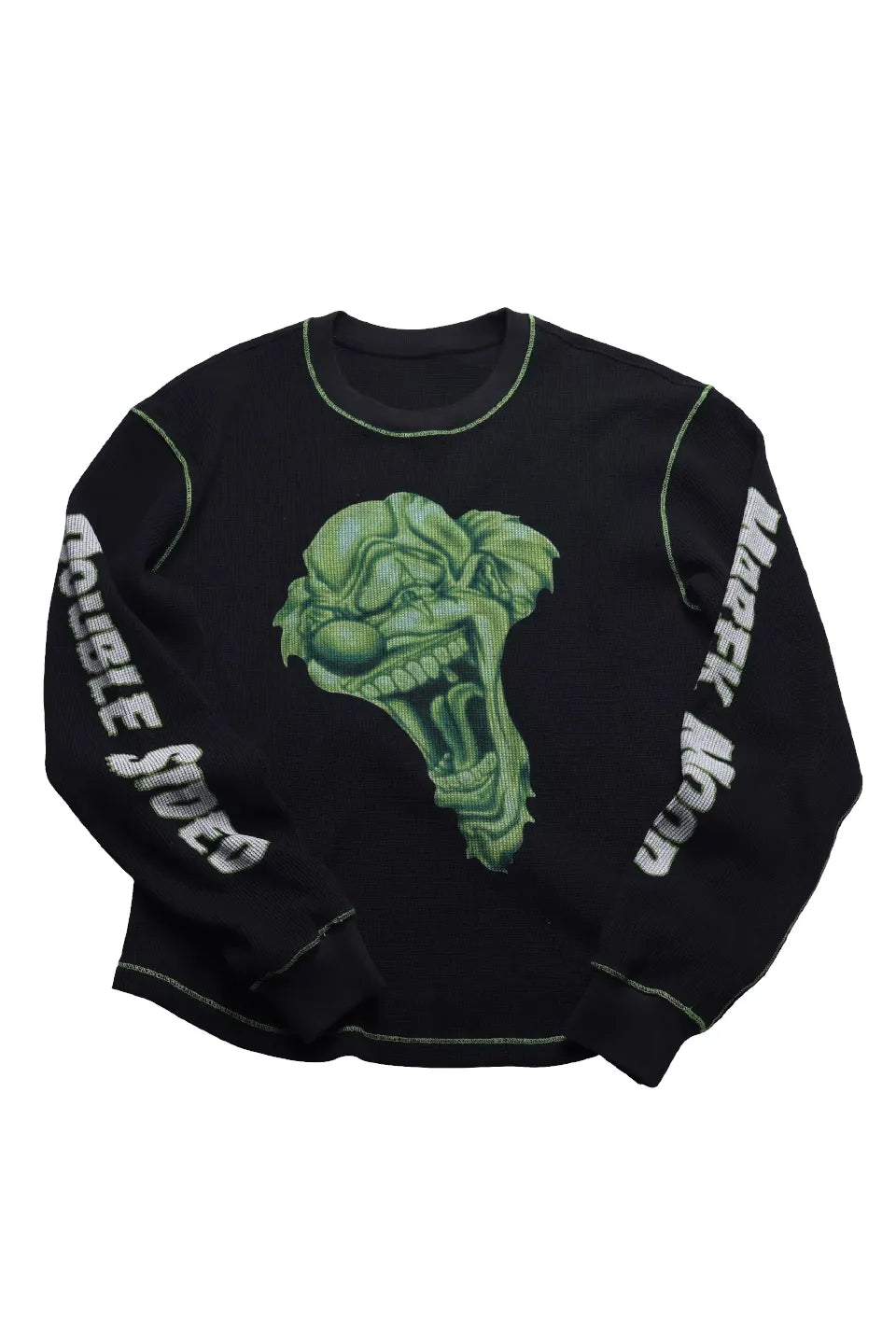 GROUPMAREK | Green Stitching Waffle Joker T-shirt ジョーカー