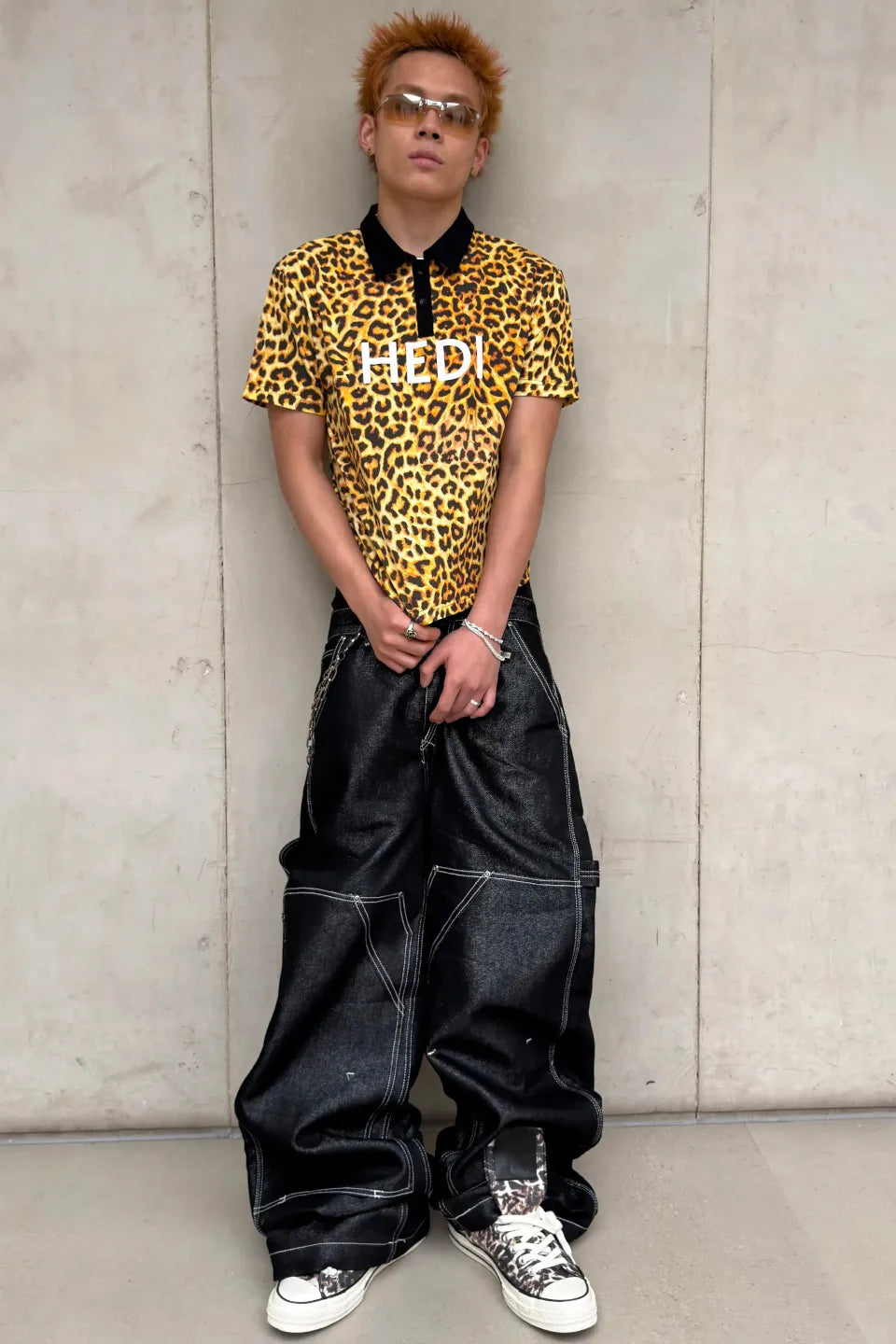 HEDI Inspired Leopard Polo Shirts