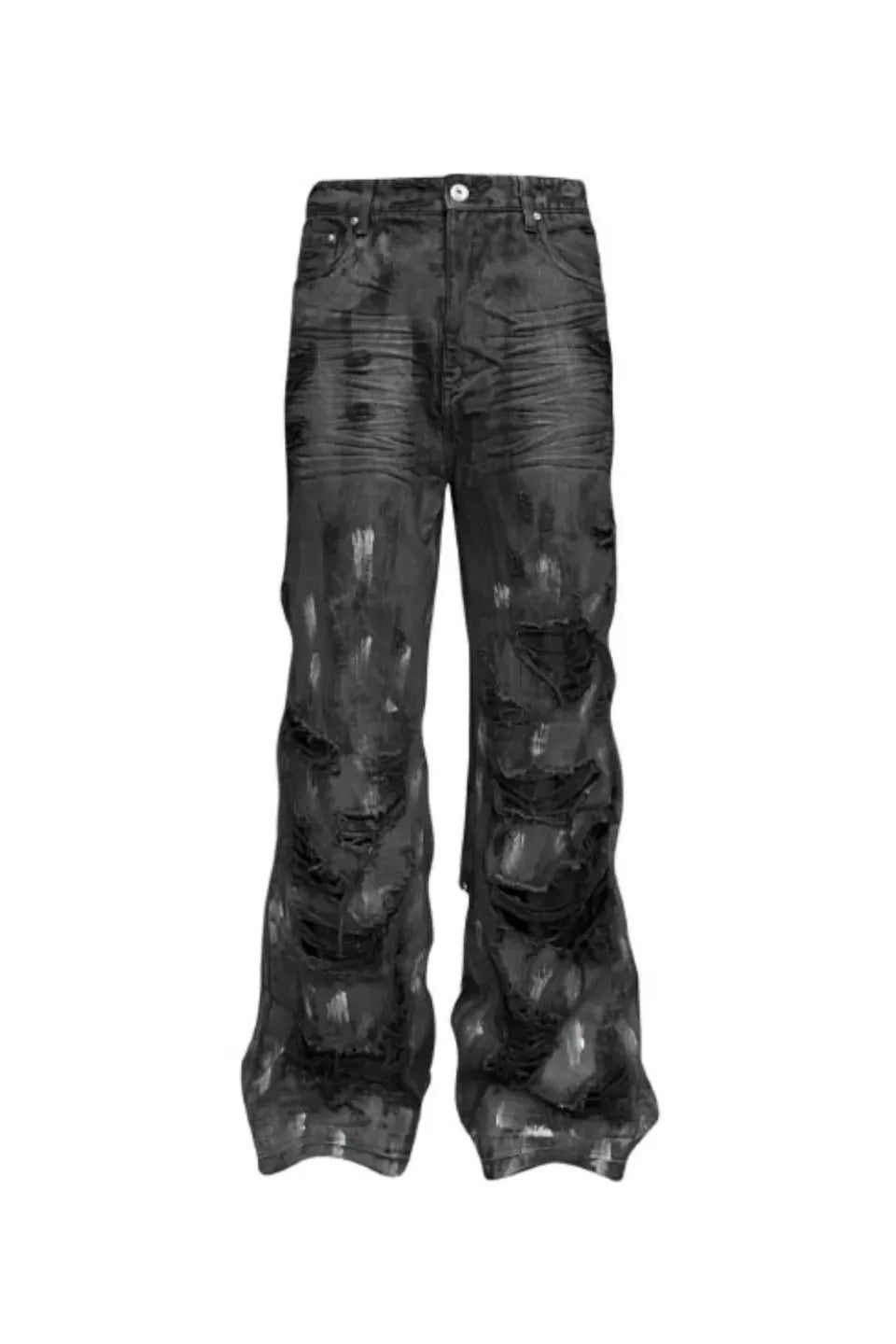 GOJOYJINNI ゴージョイジンニ｜Hand Distressed Wide Leg Jeans ハンド