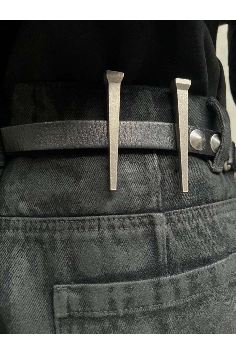 Hand Painted Waxed Flare Pants