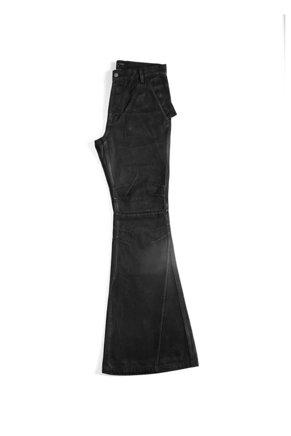 Hand Painted Waxed Flare Pants