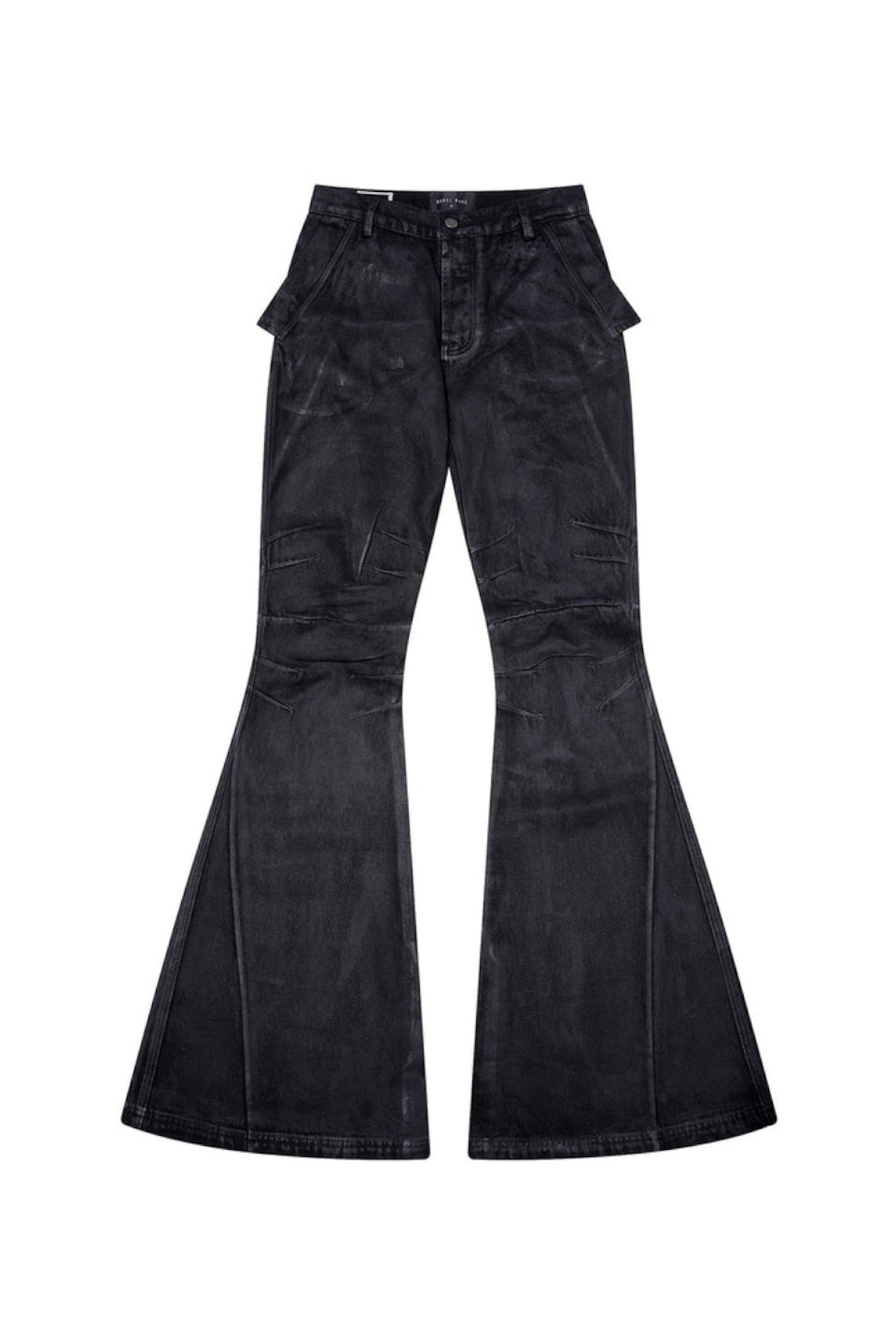 Hand Painted Waxed Flare Pants