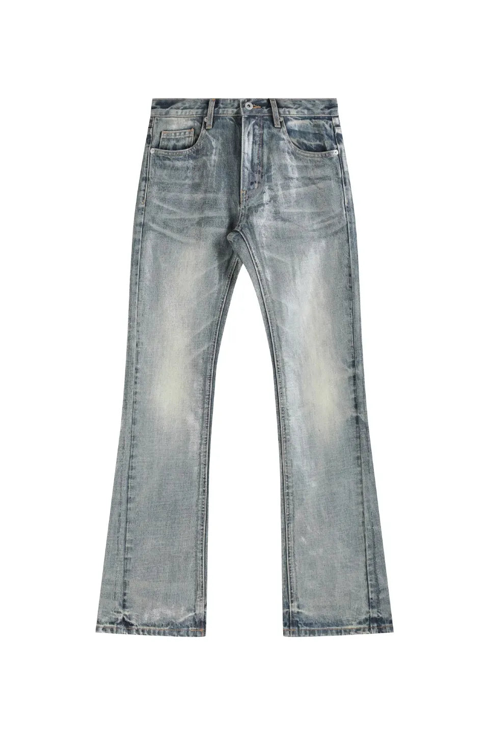 noEmosen | Ice Blue Cracked Coating Jeans クラック コーティング