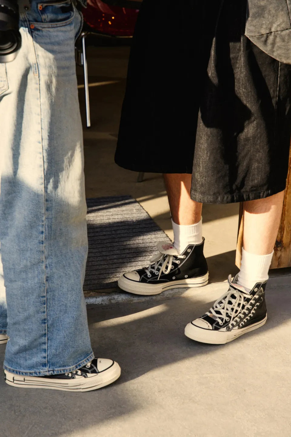 Illusion Print Platform High Sneakers