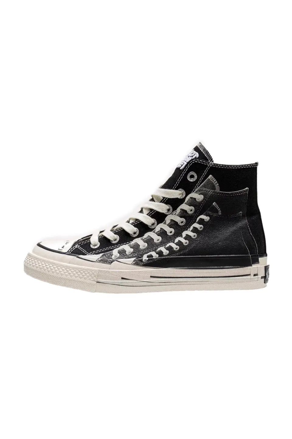 Illusion Print Platform High Sneakers