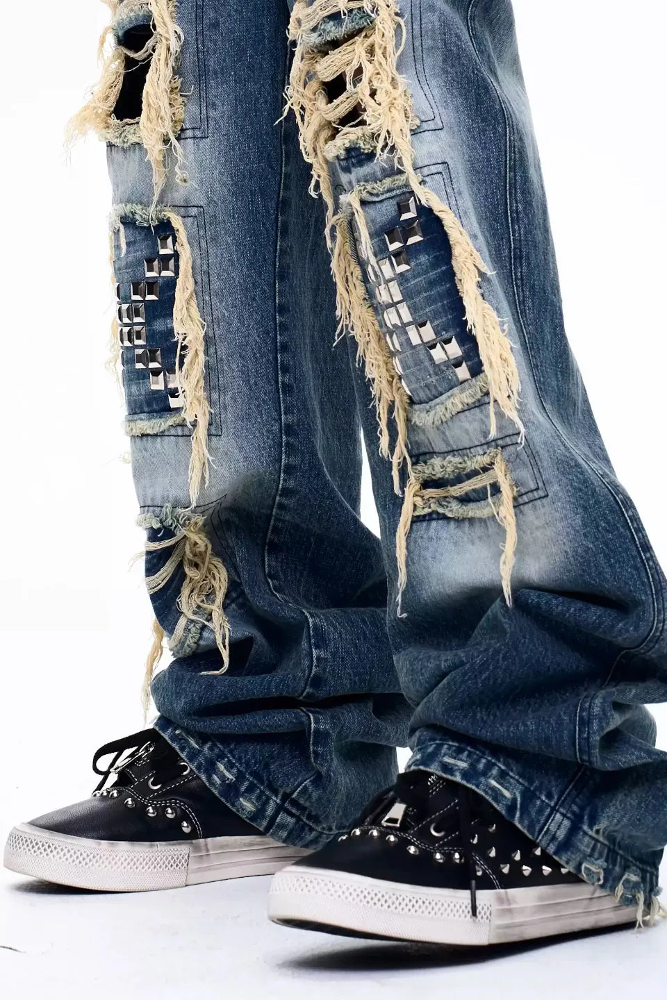 Layered Zip Up Platform Shoes