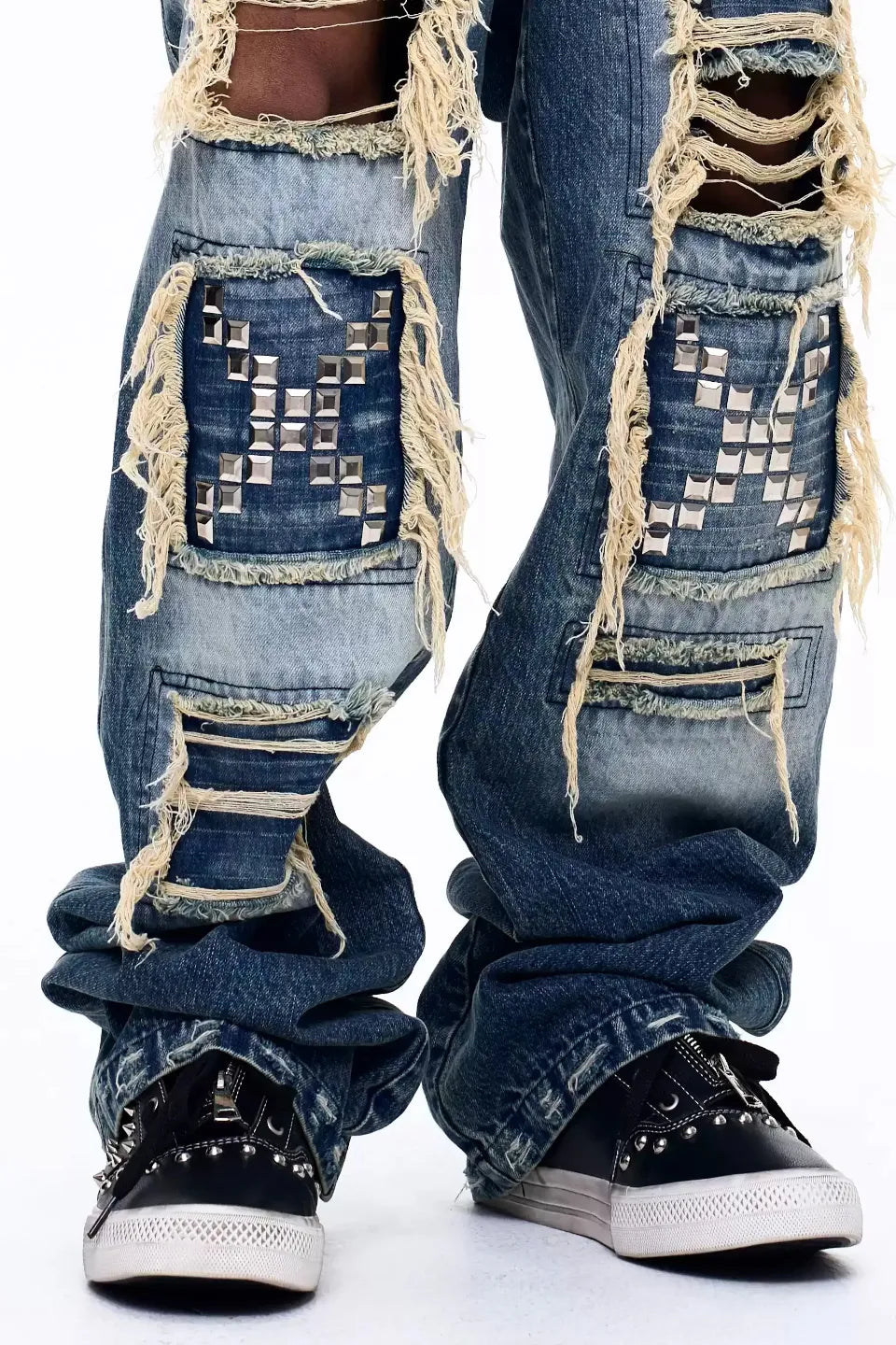 Layered Zip Up Platform Shoes