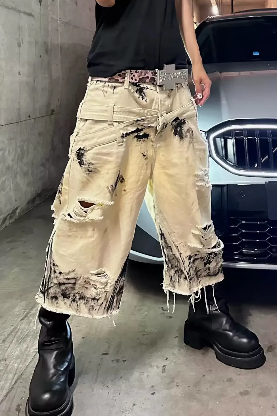 Layered Waist Avant Garde Pants