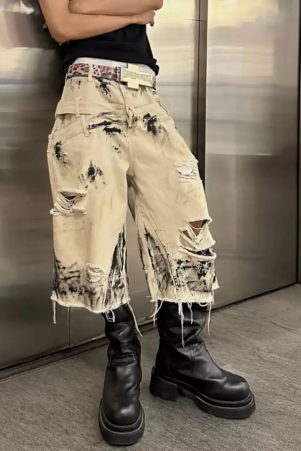 Layered Waist Avant Garde Pants